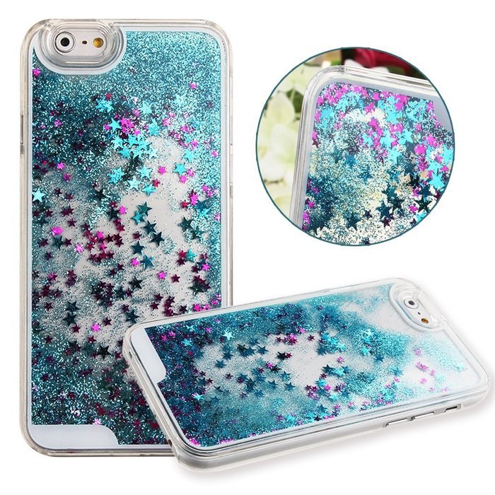 iPhone 7 Case, PHEZEN Christmas Tree Santa Claus Design Cool Quicksand Moving Stars Bling Glitter Floating Dynamic... N95