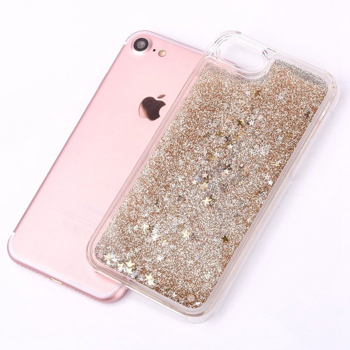 iPhone 7 Case, PHEZEN Christmas Tree Santa Claus Design Cool Quicksand Moving Stars Bling Glitter Floating Dynamic... N98