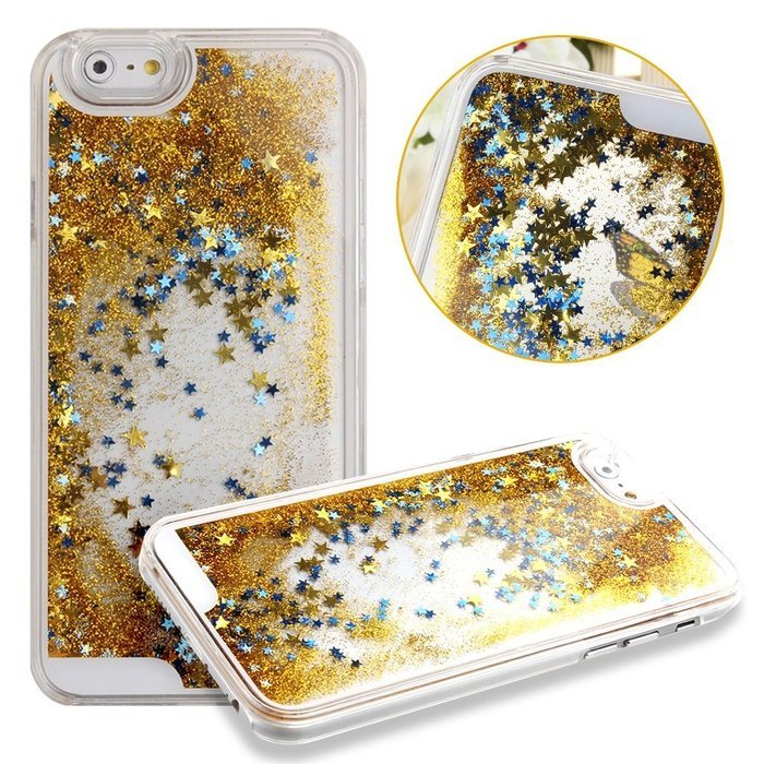 iPhone 7 Case, PHEZEN Christmas Tree Santa Claus Design Cool Quicksand Moving Stars Bling Glitter Floating Dynamic... N104