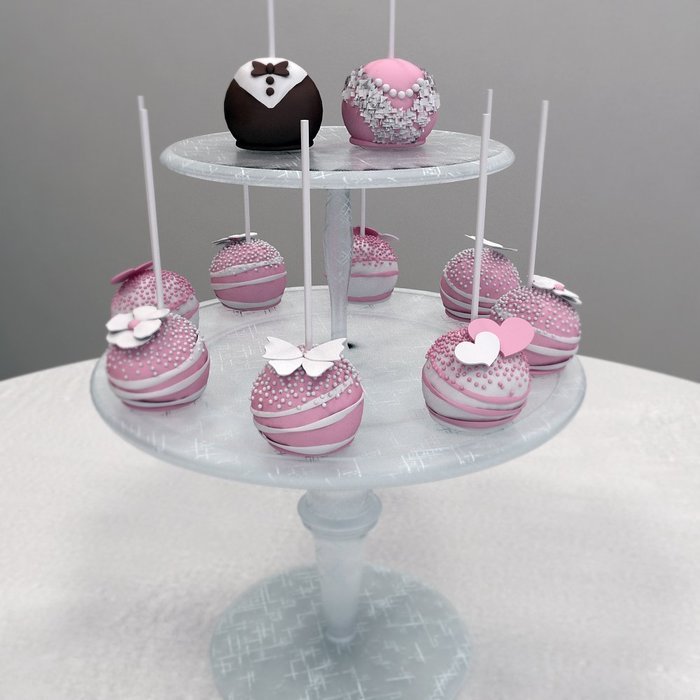Silicone Cake Pop Molds &ndash; Pink BPA Free Nonstick Flexible Durable Odorless &ndash; Baking or Freezing - Bitesize Fancy... N4