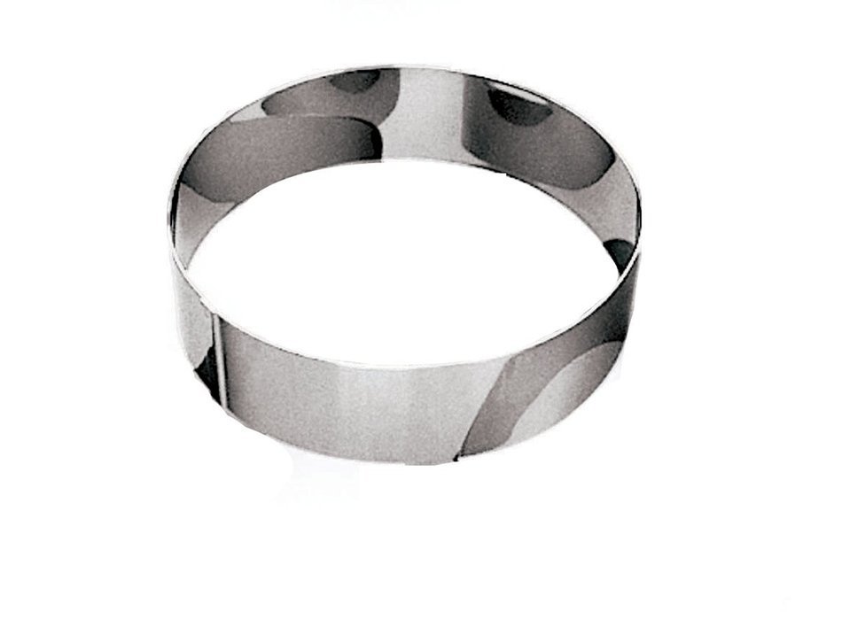 Paderno World Cuisine 9 1/2 Inch by 2 3/8 Inch Ice Cake Pastry Ring