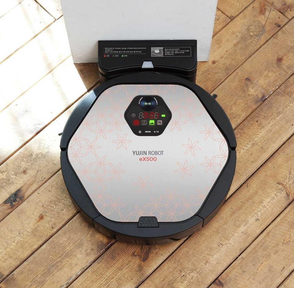 Yujin EX500 Robot Robotic Vacuum Cleaner with Camera Vision, Floor Mopping Robot (Complete Set) w/ Bonus: Premium...