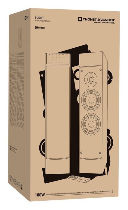 German Engineered Home Monitor Speakers - Thonet & Vander - TURM BT - Blow up your senses.