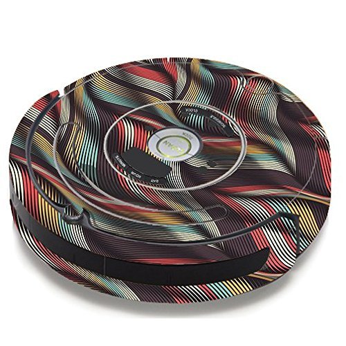 Skin Decal Vinyl Wrap For IRobot Roomba 650 655 Vacuum / Textured Waves Weave