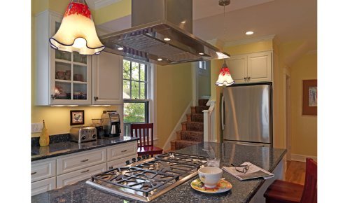 Faber DIAMIS36SS: 36" x 28" Stainless Diamante Isola Island Hood N3