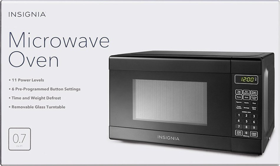 Insignia&trade; - 0.7 Cu. Ft. Compact Microwave - Black N3