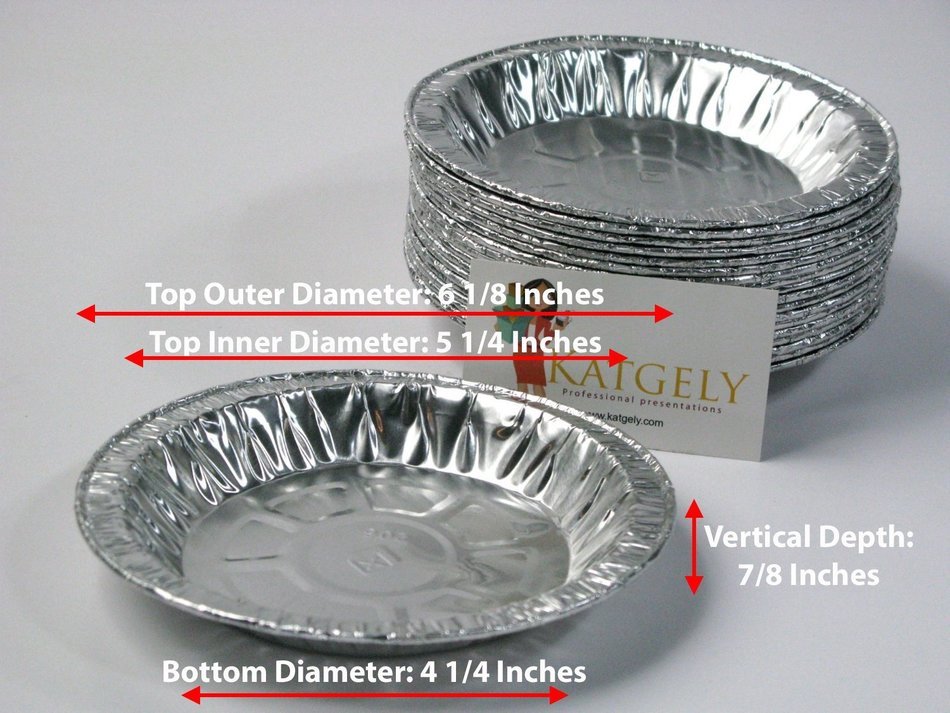 Katgely 10 Inch Deep Aluminum Pie Pan (Pack of 20) N5