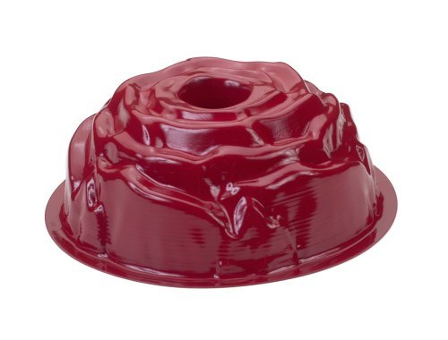 Nordic Ware 10-Cup Rose Bundt Pan, Red