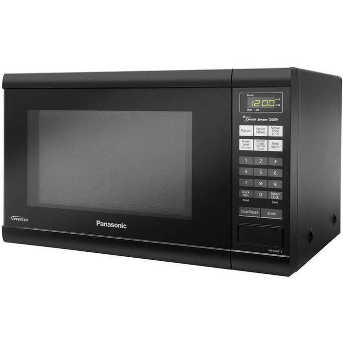 Panasonic NN-SN651BAZ Black 1.2 Cu. Ft Countertop Microwave Oven with Inverter Technology