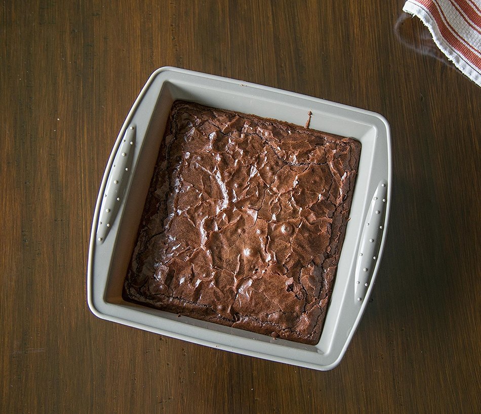 Internet&rsquo;s Best Silicone Square Cake Mold | Non-Stick Baking Pan | Cake Bakeware | BPA Free N6
