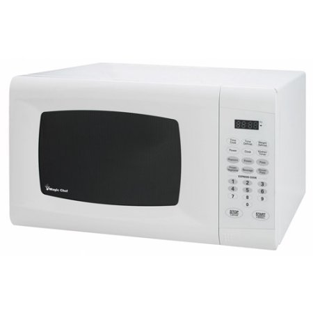 Magic Chef 0.9-Cubic Foot Digital Microwave, 900 watts, LED display, Electronic controls, White N2