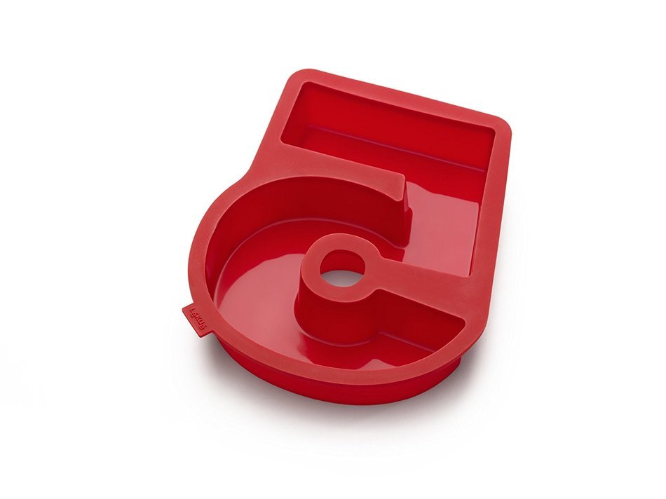 Lekue Number 2 Cake Mold, Red N11