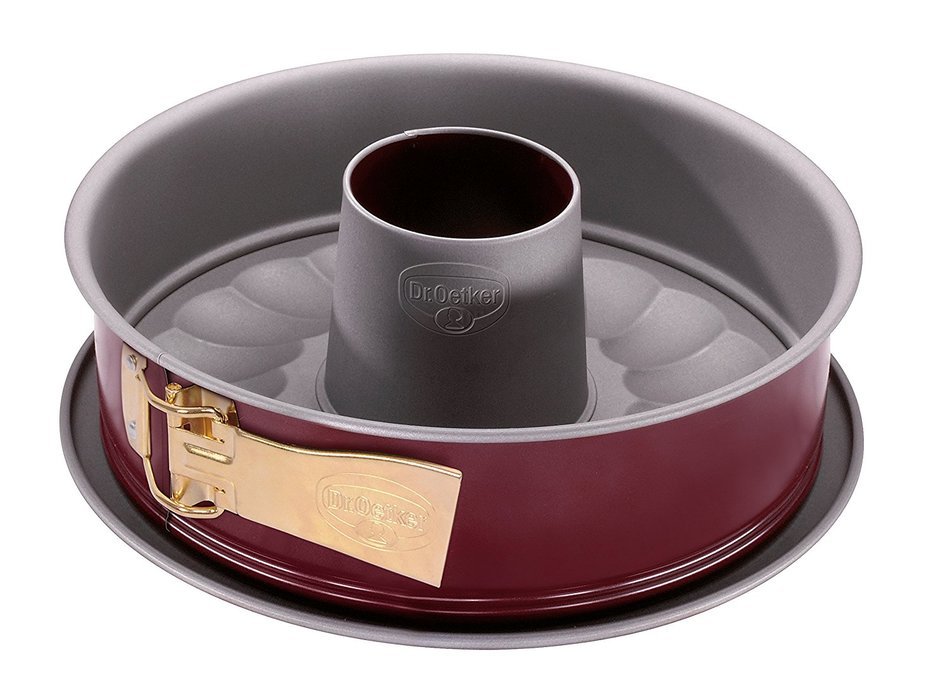 Dr.Oetker Spring form "Back-Liebe" With Flat-And Tubular Base, O10.24", Red-Silver N2