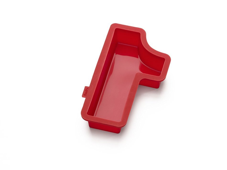 Lekue Number 2 Cake Mold, Red N13