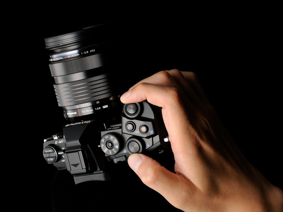 Olympus OM-D E-M1 Micro Four Thirds Digital Camera w/ 12-40mm f/2.8 Lens - International Model (No Warranty) N9