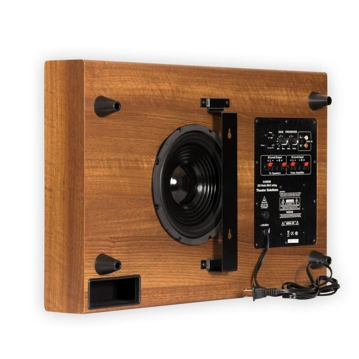 Theater Solutions SUB8SM Slim Subwoofer (Mahogany)