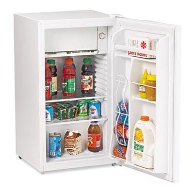 Avanti - 3.3 Cu.Ft Refrigerator With Can Dispenser And Door Bins White "Product Category: Breakroom And Janitorial...
