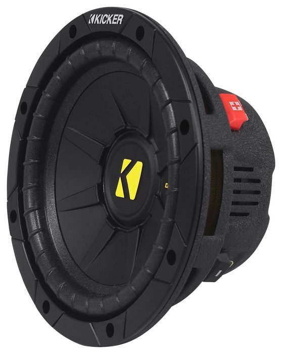 Kicker 40CWD84 CompD 8" 400W 4-Ohm DVC Car Audio Subwoofer+Sealed Sub Enclosure N3