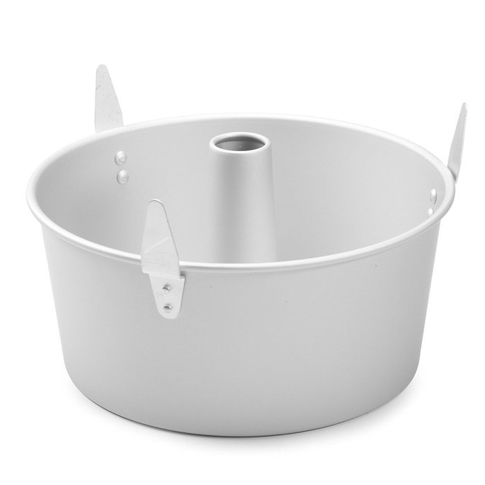 Nordic Ware Natural Bakeware Aluminum 2 Piece Angel Food Pan with Cooling Feet N4