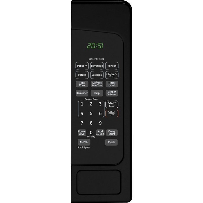GE JES2051DNBB 2.0 Cu. Ft. Black Countertop Microwave