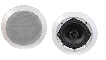 MCM Custom Audio 50-14005 5 1/4'' Two-Way Ceiling Speaker Pair - 25W RMS