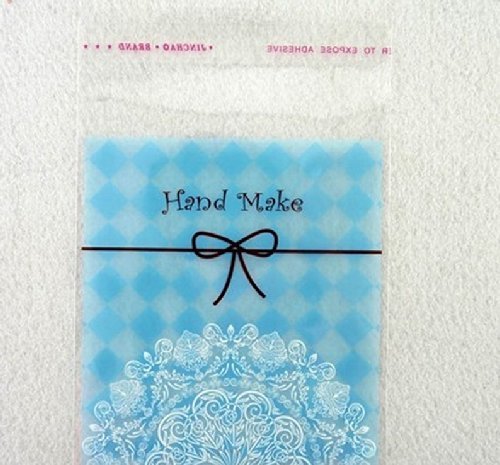 ONOR-Tech 100 PCS Lovely Cute OPP Self Adhesive Cookie Bakery Candy Biscuit Treat Gift Diy Plastic Bag (Flower) N25