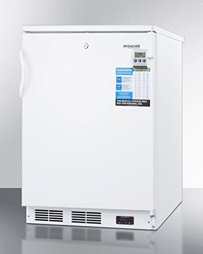 Summit FF7LBIMEDDT 24" Medically & Commercially Approved Compact Refrigerator with 5.5 cu. ft. Capacity Factory... N2