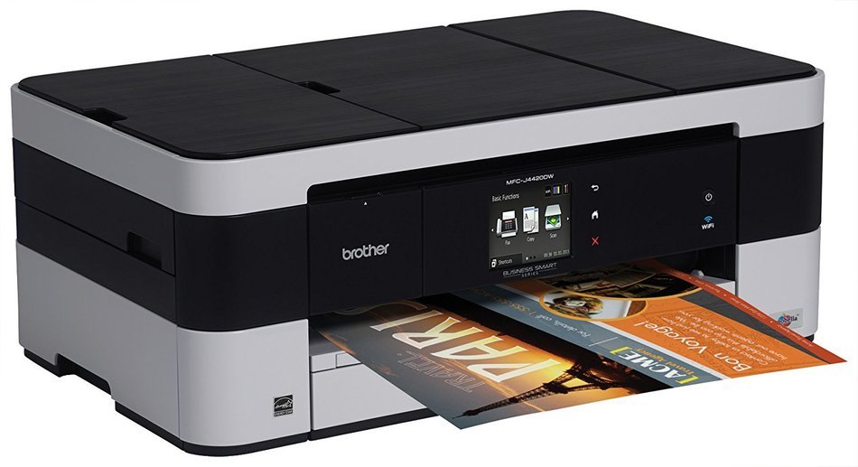Brother Printer MFCJ4420DW Wireless Color Inkjet All-In-One with Scanner, Copier and Fax Printer, Amazon Dash... N3