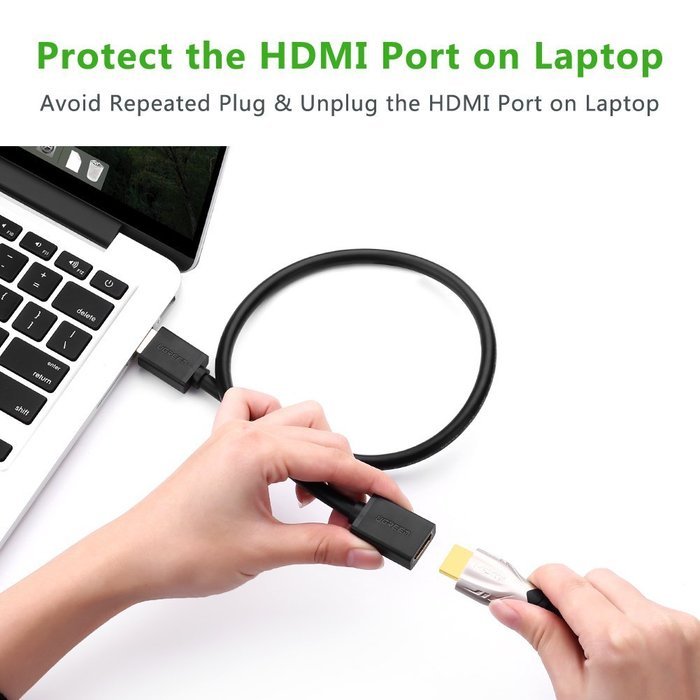HDMI Extension Cable, Ugreen HDMI Male to Female Extension Cable Gold Plated Supports 1080P and 3D for Blu Ray... N6