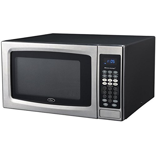 Oster OGZE1304S 1.3 Cubic Foot Black and Stainless Steel Digital Microwave Oven