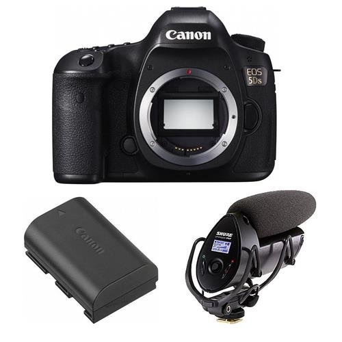 Canon 5DS DSLR Camera Body, 50.6MP, - Bundle With Shure VP83F LensHopper Camera-Mount Shotgun Microphone , Canon...