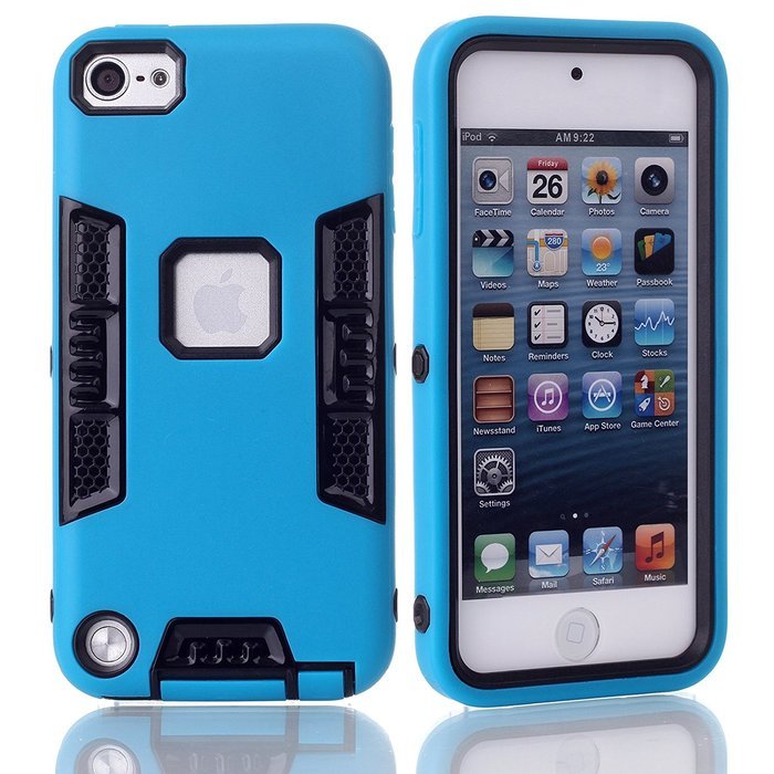 iTouch 5,iPod Touch 6 Case,XRPow 3in1 Heavy Duty Protection Hybrid High Impact Armor Case... N16
