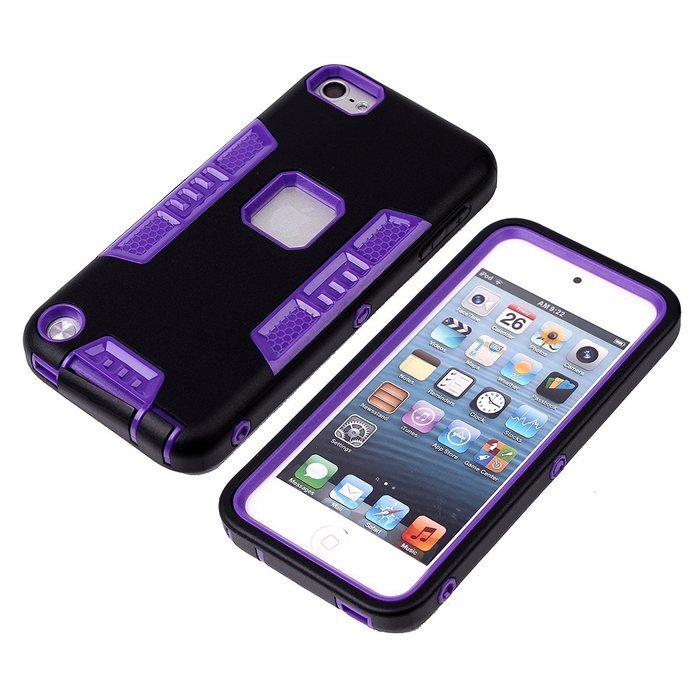 iTouch 5,iPod Touch 6 Case,XRPow 3in1 Heavy Duty Protection Hybrid High Impact Armor Case... N19