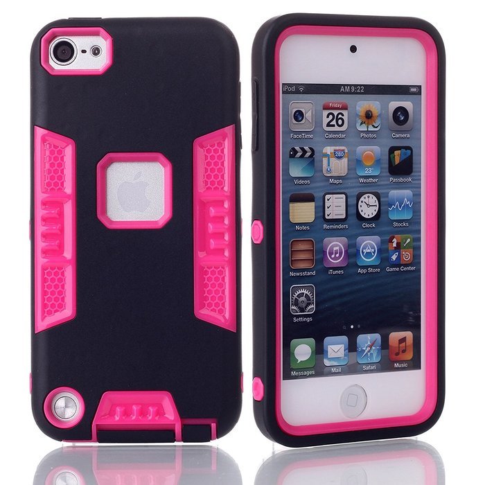 iTouch 5,iPod Touch 6 Case,XRPow 3in1 Heavy Duty Protection Hybrid High Impact Armor Case... N20