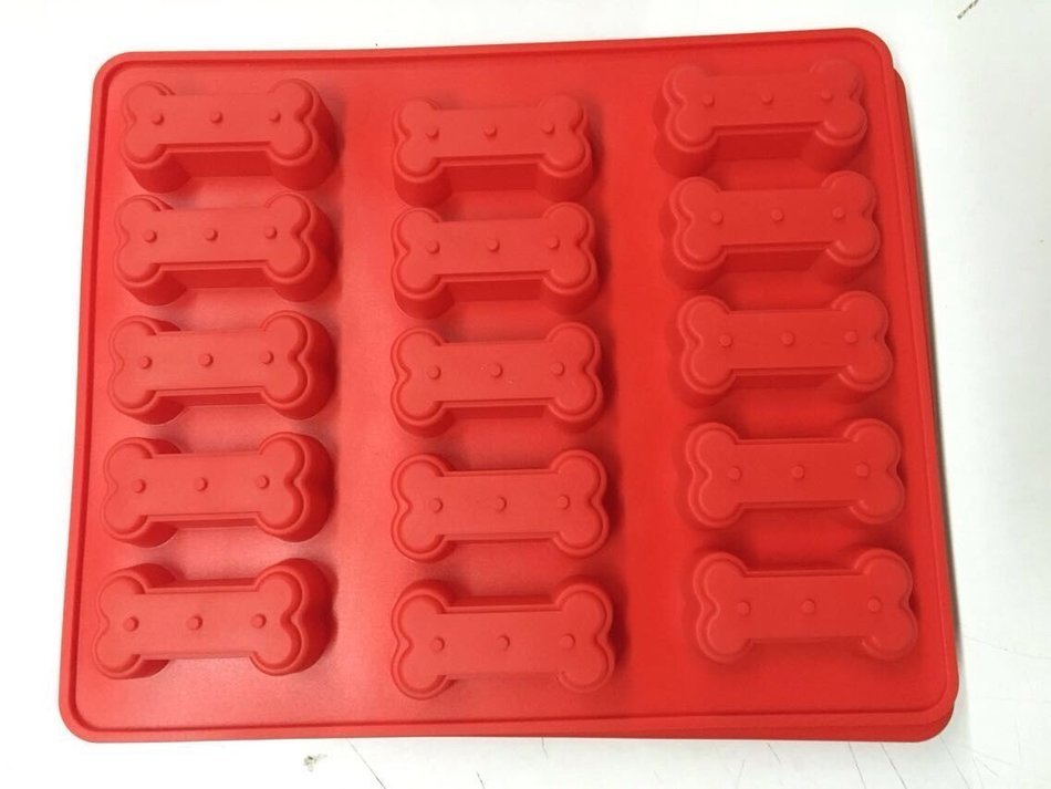 K9King Dog Treat Cake Pan, Silicone Bone Mold, 12 by 10 inch N6