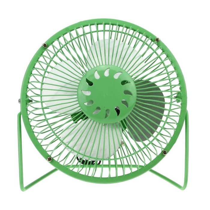 Starsource Adjustable Four Fan Blade 4 Inch USB Mini Desktop Fan With ON/OFF Switch ( Green ) N10