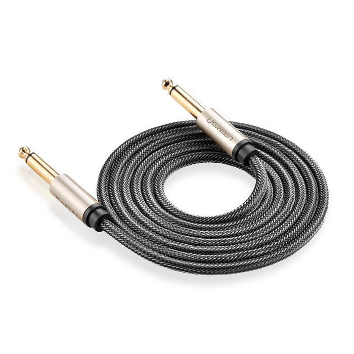 Ugreen Gold Plated Premium 6.35mm Mono Jack 1/8" TS Cable Unbalanced Guitar Patch Cords/Instrument Cable Male... N7