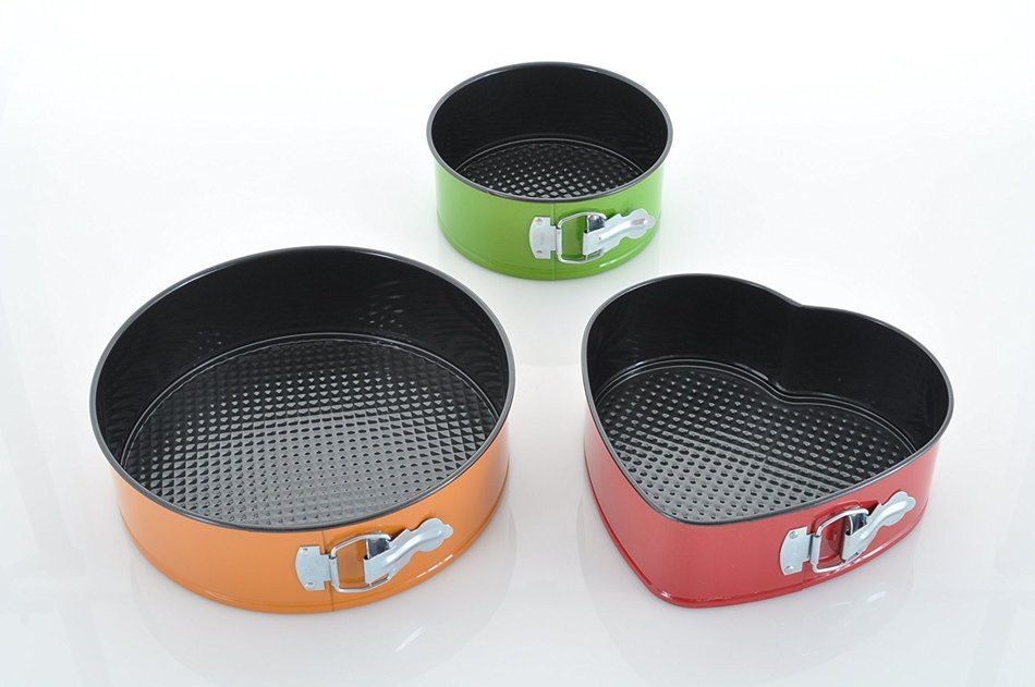 Cook & Bake non stick Springform Cake Tin,Set of 3,Multi-Color Springform *We deliver to main land UK, (NOT Channel... N2