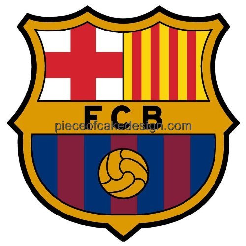 1/4 Sheet ~ FC Barcelona Logo Birthday ~ Edible Image Cake/Cupcake Topper!!!