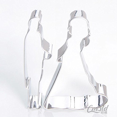 Anyana Wedding Bride Groom Biscuit Sugarpaste Mould Cookie Cutters Cake Decorating Tool N4
