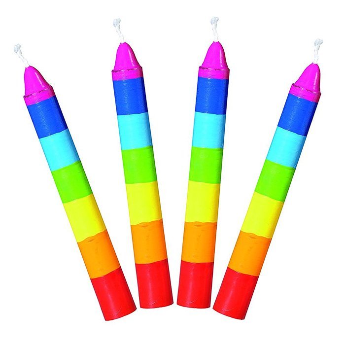 Goki Birthday Candles Set Multicolored