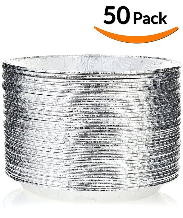 DOBI Pie Pans - Disposable Aluminum Foil Pie Plates, Standard Size - 9 x 1.25 Inches, Pack of 30. Favorite Pie... N3