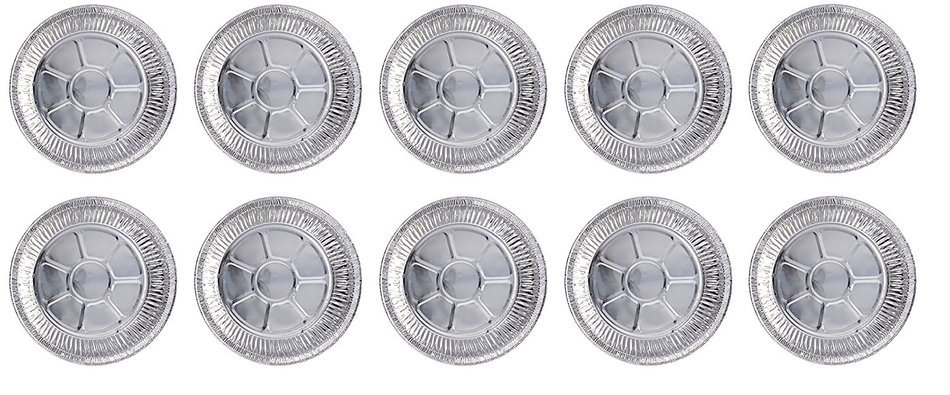 DOBI Pie Pans - Disposable Aluminum Foil Pie Plates, Standard Size - 9 x 1.25 Inches, Pack of 30. Favorite Pie... N5