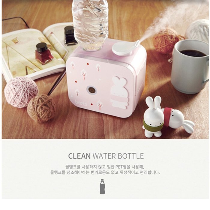 Booto Personal Ultrasonic Compact Mini Water Bottle Humidifier(Blue) N8