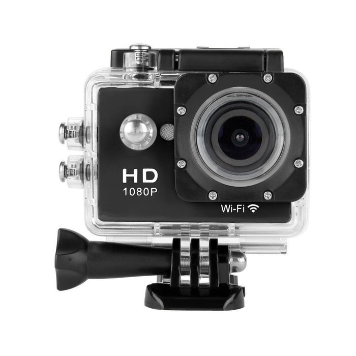 Y8-P 2.0 Inch WiFi 1080P Full HD 30M Waterproof H264 12Mp Video Action DV Sports Camera Black N4