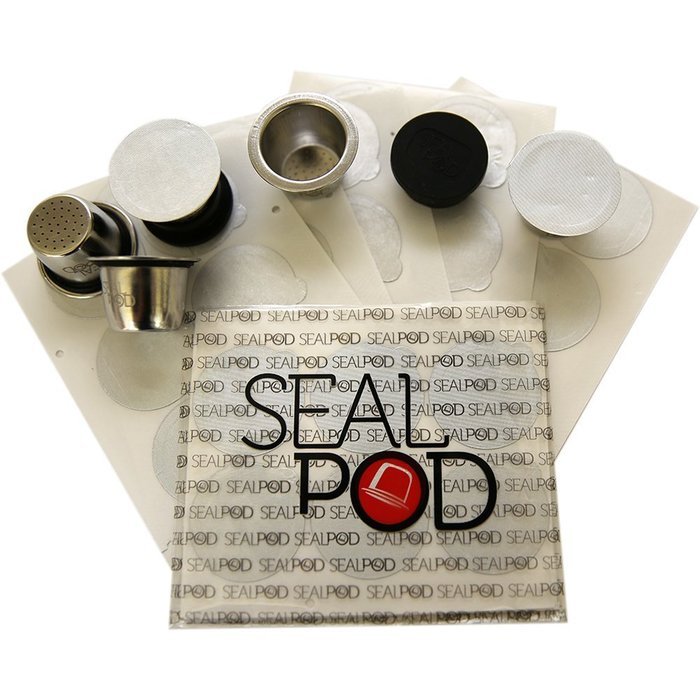 Nespresso Reusable Capsule: Sealpod Starter Pack - One Stainless Steel Refillable Pod for OriginalLine Nespresso... N14