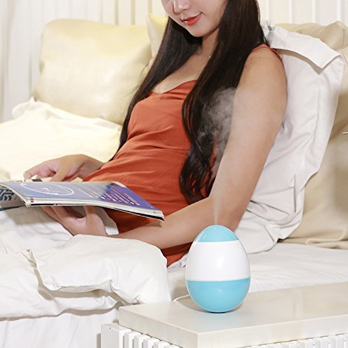 Ultrasonic Humidifiers, Cartoon Egg Tumbler mini USB desktop office humidifier, Cool Mist Whisper-quiet Operation... N9