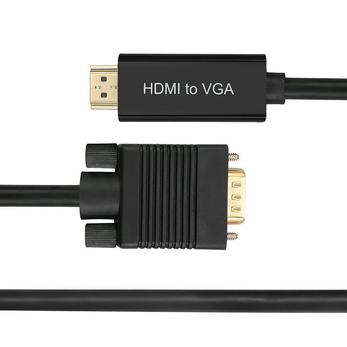 FORSPARK Premium HDMI to VGA 6ft (2M) Converter Cable with chip N5