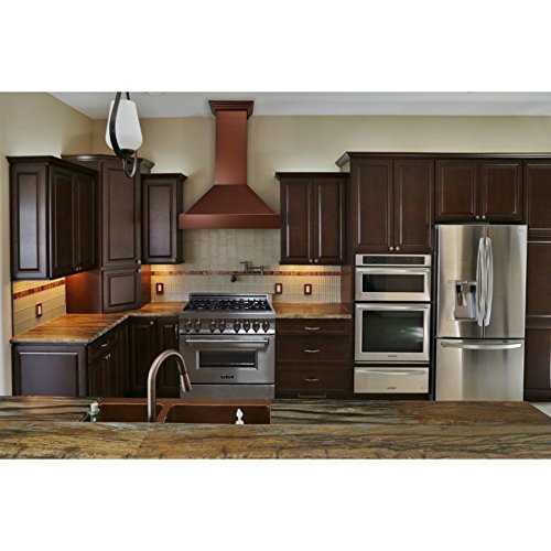 36" 1200 CFM Wall Mounted Range Hood Finish: Copper N3