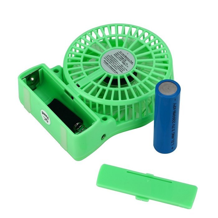 iKKEGOL Mini Portable Wireless Rechargeable Super Strong Wind Fluorescence Cooling Desk Fan - 3 Mode Wind Speed... N21